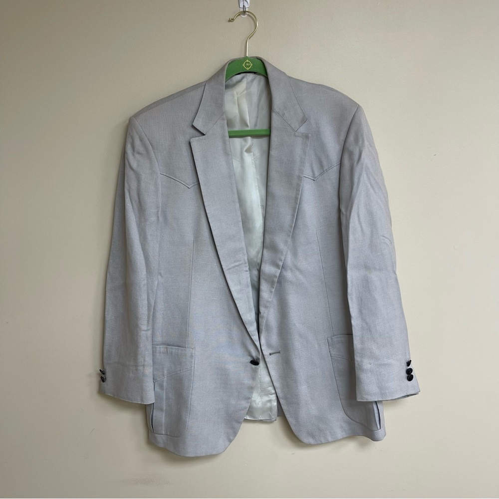 Vintage Stetson Western Linen Cotton Blend Sports Coat Size M